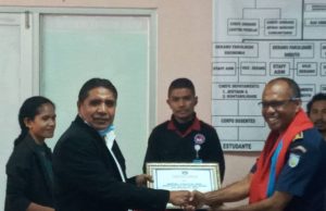 Komandante PNTL Municipiu Dili Vizita UNDIL, Serbisu Hamutuk Garante Paz no Estabilidade