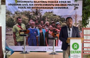 Oxfam Lansa Relatóriu Peskiza OSS nia Envolvimentu Iha Area Politika Fiskal no Diversifikasaun Ekonomia